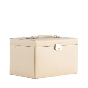 Coffret à bijoux, cuir, Cordoba Collection Beige