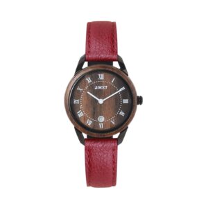 Montre femme BODY HARMONY avec bracelet pomme rouge (végan)