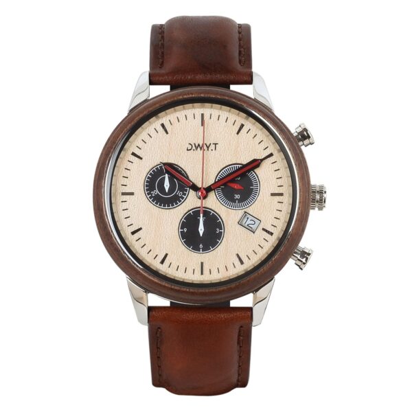 Montre chronographe homme MARCO POLO marron senois (cuir)