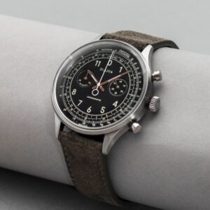 Multiscale Black - Chronographe de style vintage fabriqué en Suisse